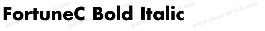 FortuneC Bold Italic字体转换
